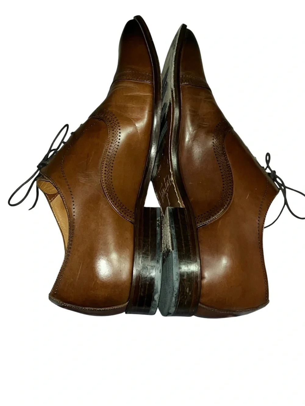 Flag Ltd. Men’s Tan Cap-Toe Derby Oxfords